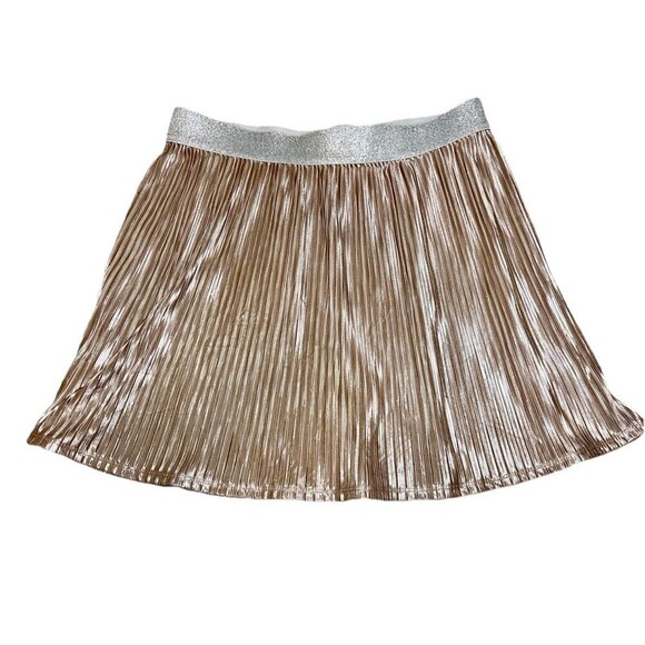 Belle du Jour Elastic Waist Metallic Micro Pleated Mini Skirt Women XL‎ - Picture 2 of 9